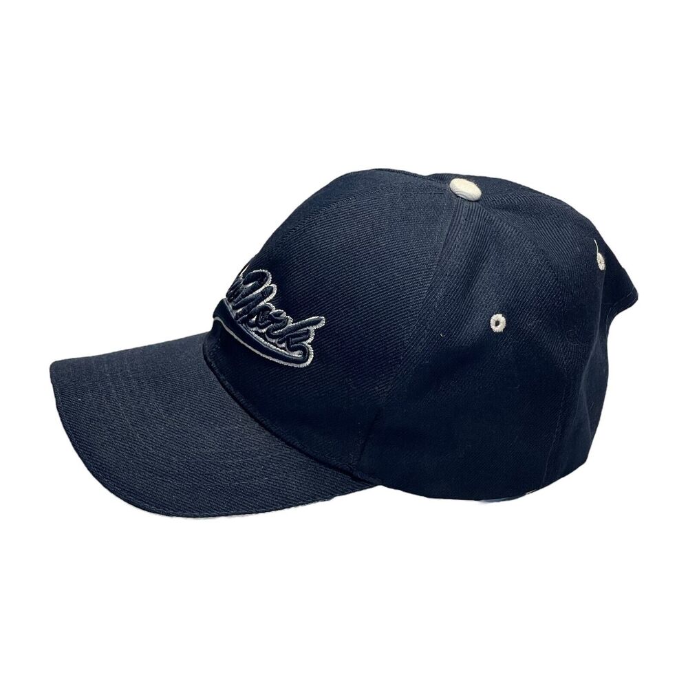 Men's Navy Blue New York Embroidered Adjustable Strapback Baseball Cap One Size - Picture 2 of 5